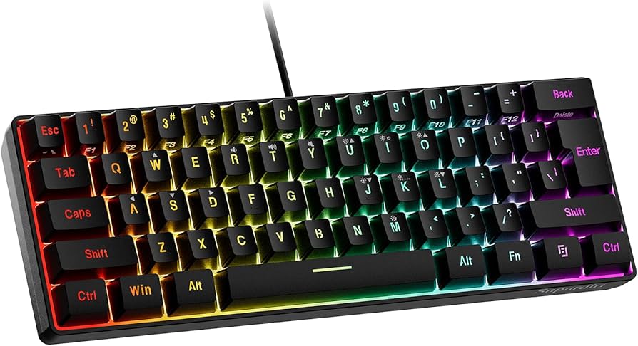 Snpurdiri 60% Teclado Gaming RGB